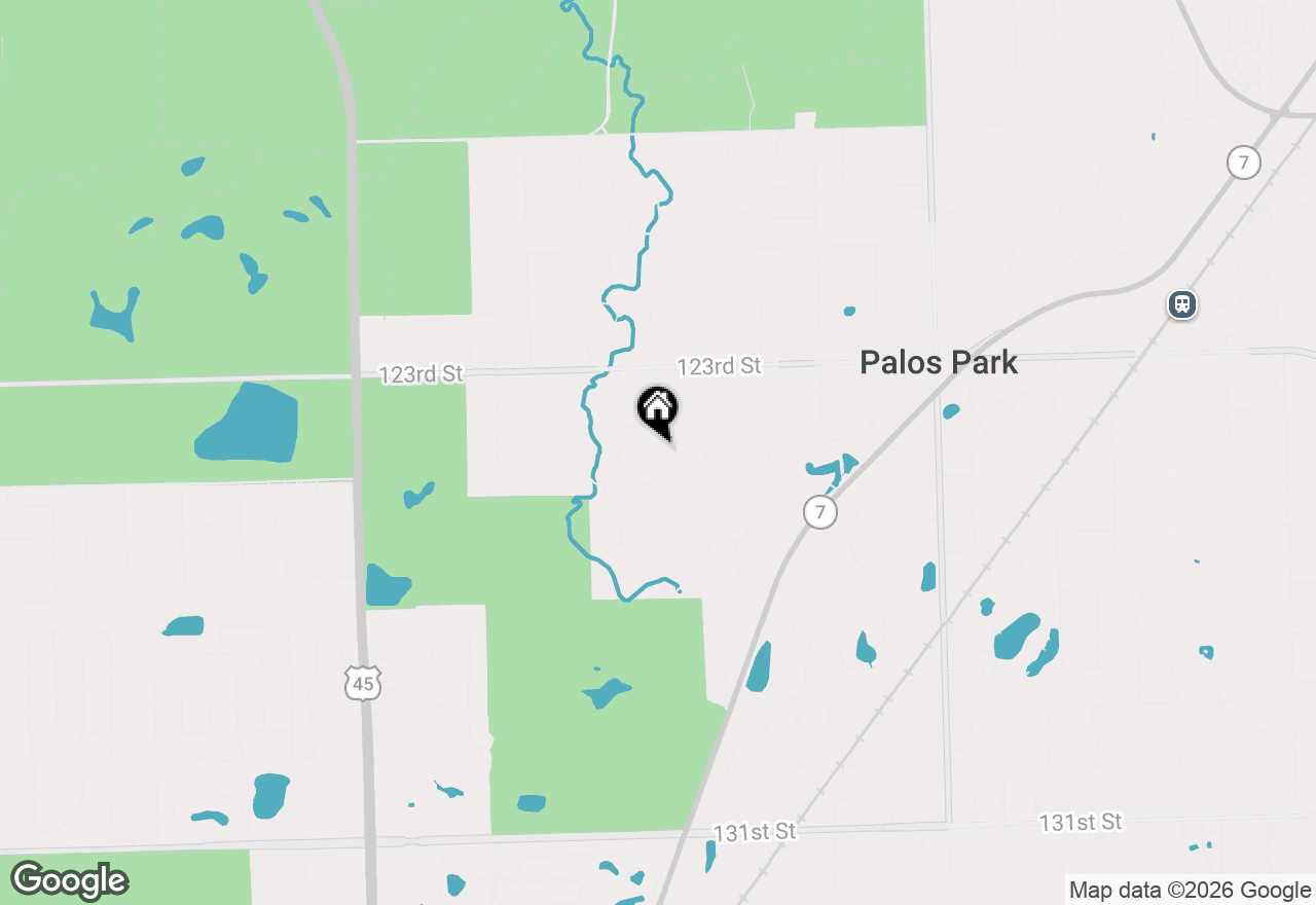 Map of 12407 S 91st Avenue, Palos Park, IL 60464