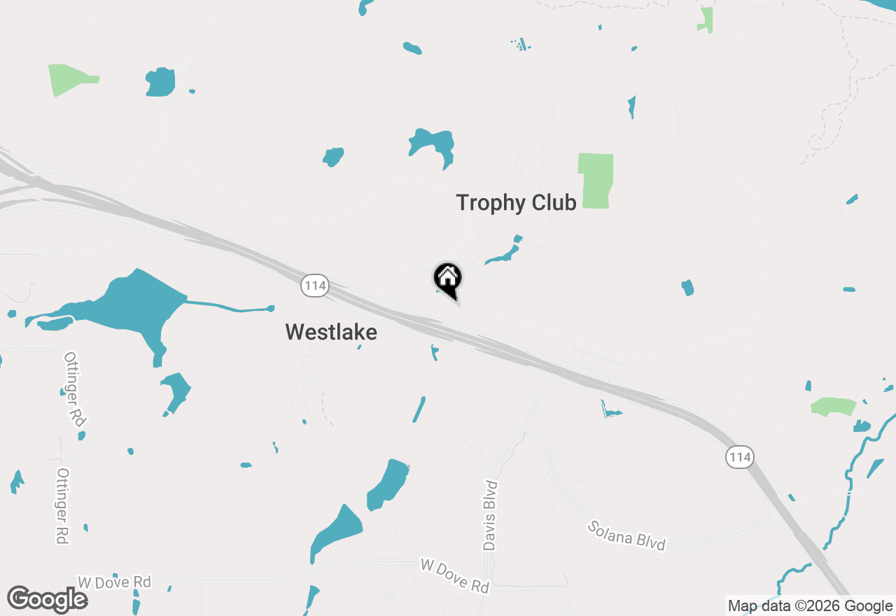 Map of 110 Claire Drive, Trophy Club, TX 76262