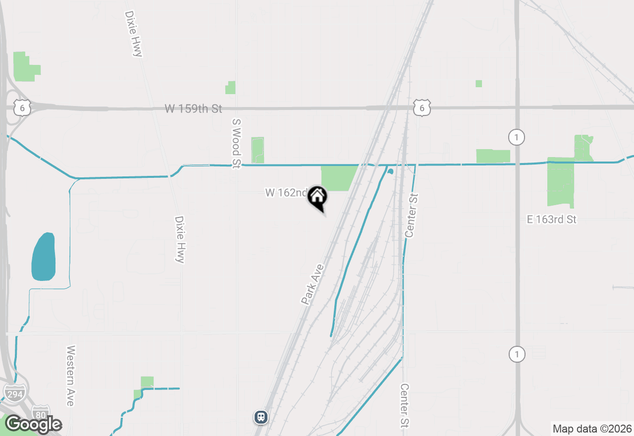 Map of 16258 Laflin Avenue, Markham, IL 60428