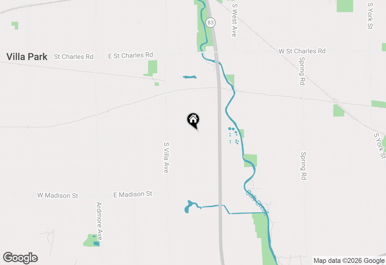 Map of 430 S Monterey Avenue, Villa Park, IL 60181