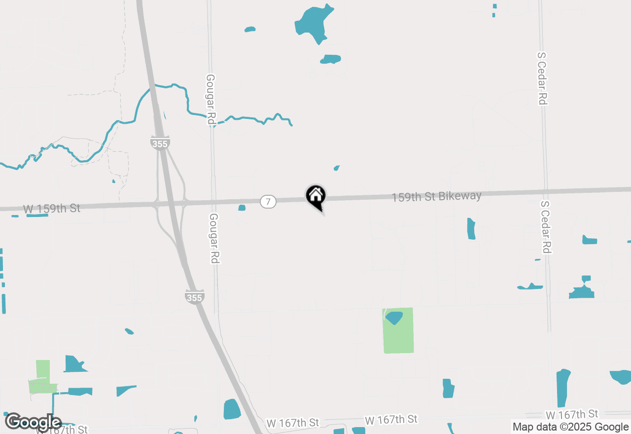 Map of 15617 W 159th Street, Homer Glen, IL 60491