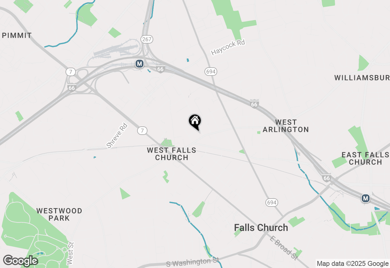 Map of 306 Pine Street, Falls Church, VA 22046