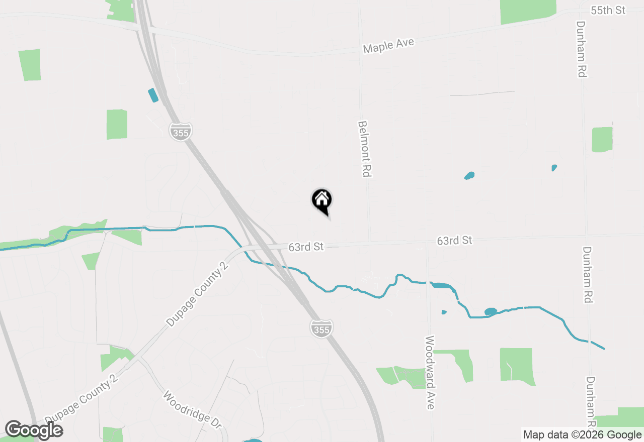 Map of 6212 Leonard Avenue, Downers Grove, IL 60516
