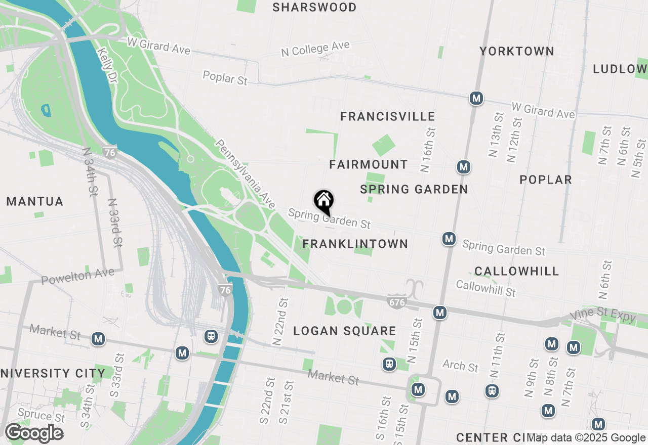 Map of 2026 Spring Garden Street #2B, Philadelphia, PA 19130