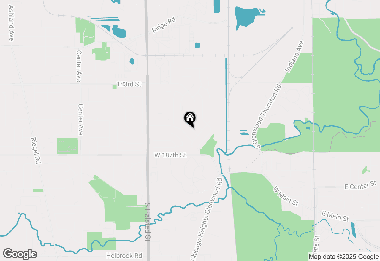 Map of 326 W Holly Court, Glenwood, IL 60425