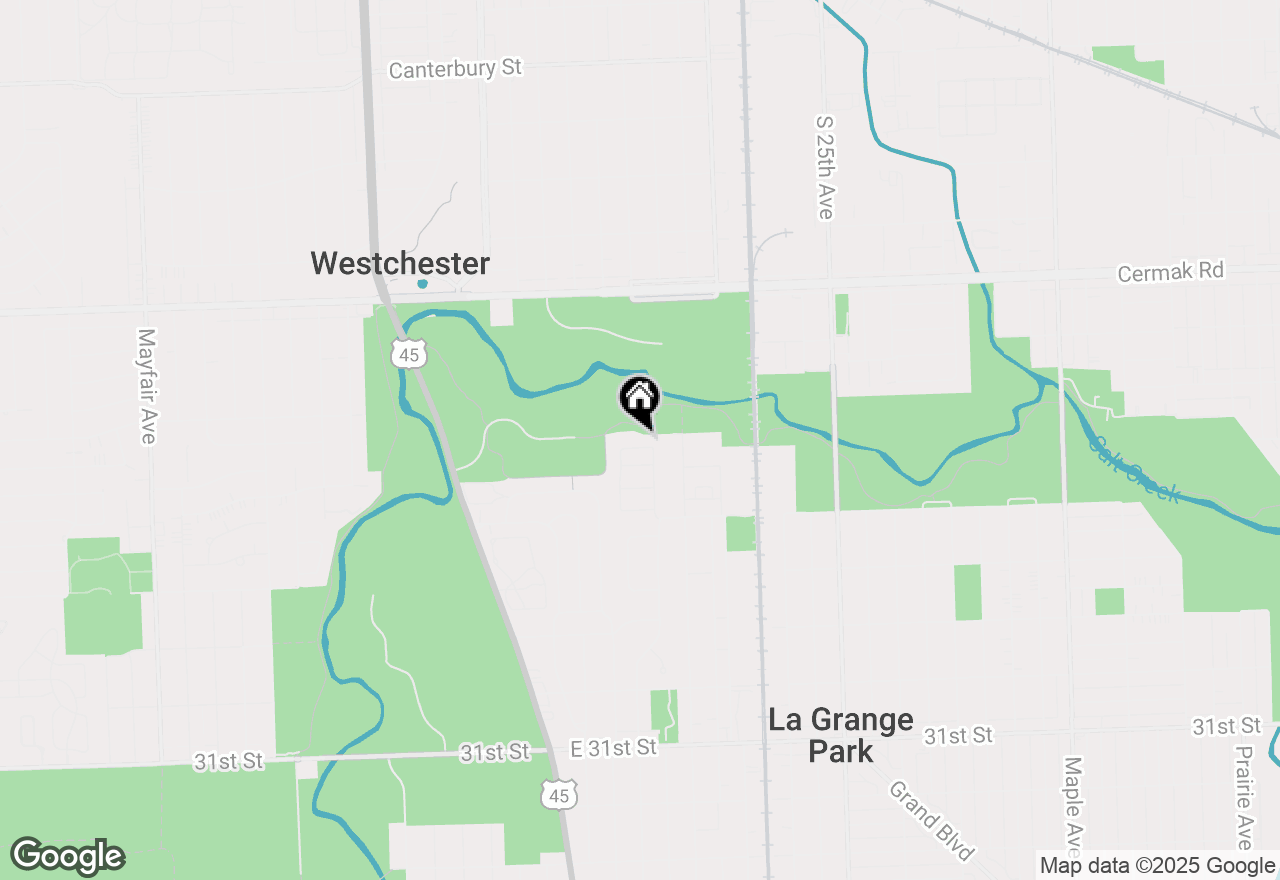 Map of 213 Pine Tree Lane, La Grange Park, IL 60526