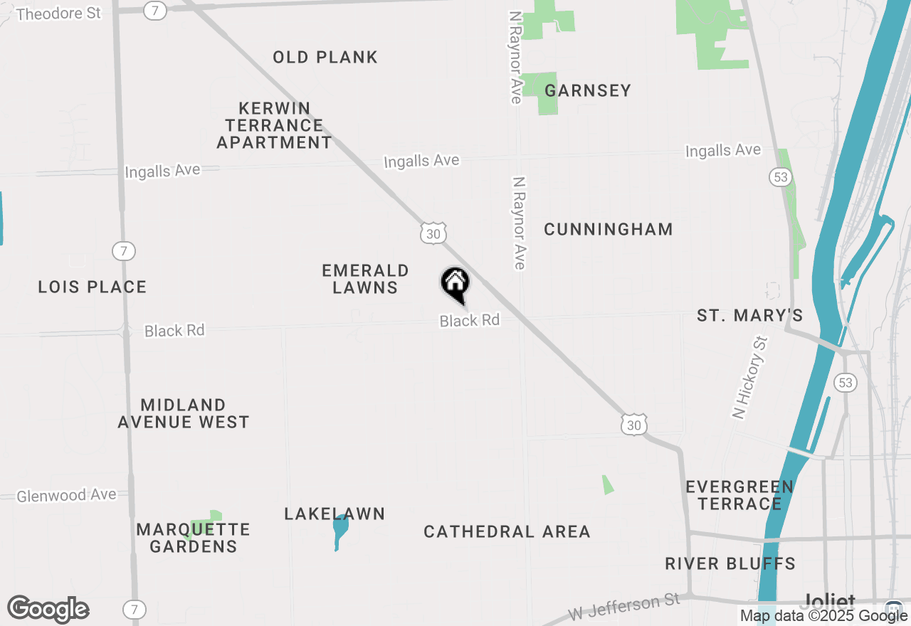 Map of 829 Horseshoe Drive, Joliet, IL 60435