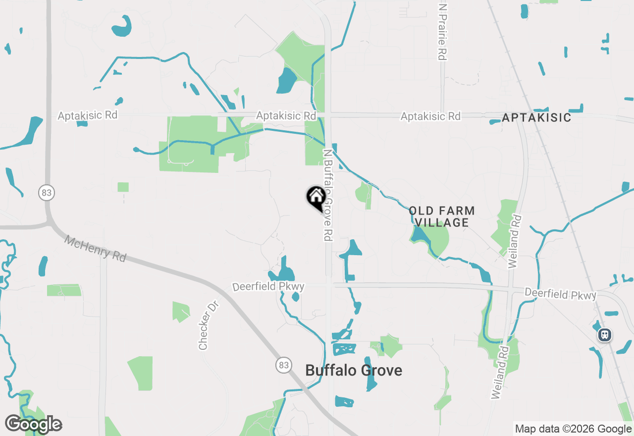 Map of 410 Lamont Terrace, Buffalo Grove, IL 60089