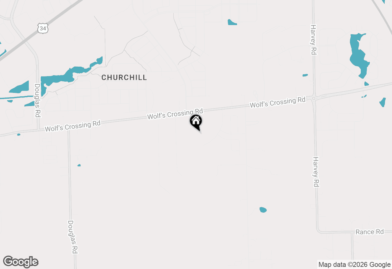 Map of 2306 Hirsch Road, Oswego, IL 60543