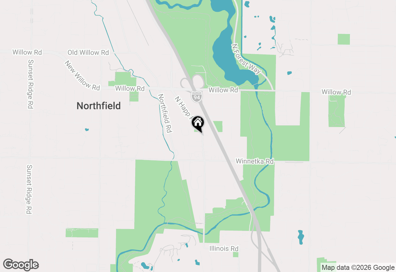 Map of 1701 Colonial Lane, Northfield, IL 60093