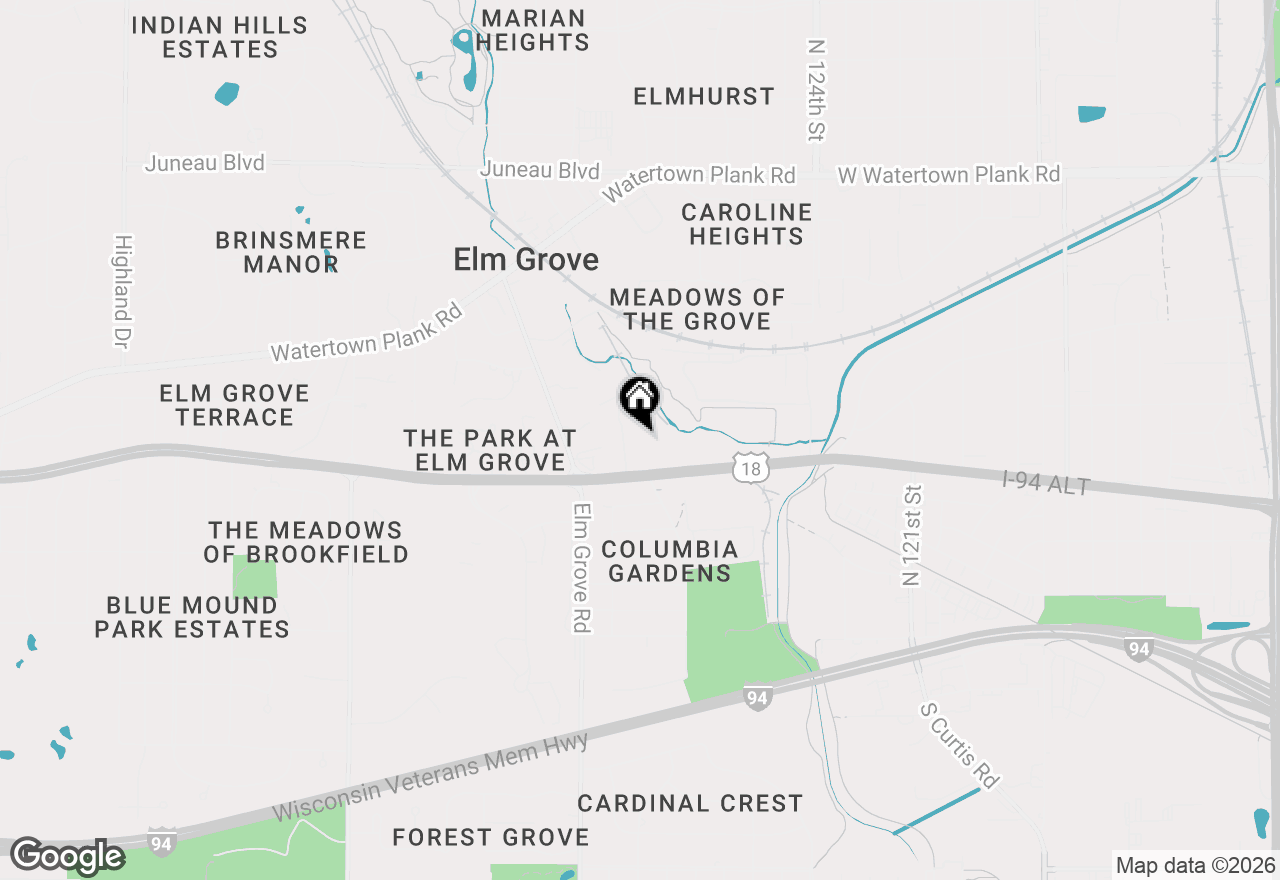Map of 12980 W Bluemound Rd #308, Elm Grove, WI 53122