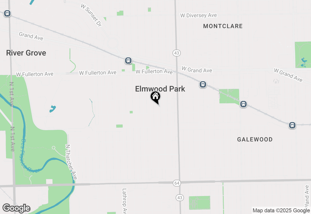 Map of 2122 N 73rd Court, Elmwood Park, IL 60707