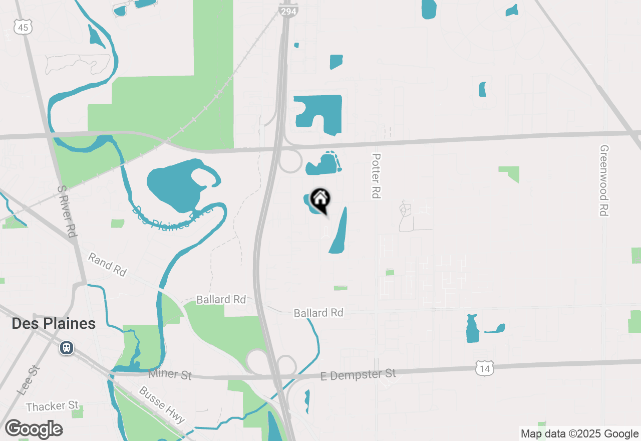 Map of 9390 Bay Colony Drive #3N, Des Plaines, IL 60016