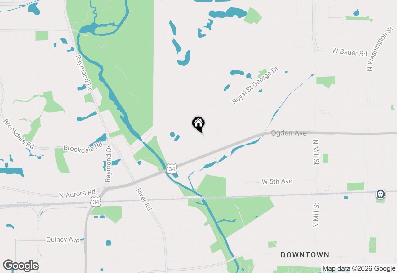 Map of 1048 Summit Hills Lane, Naperville, IL 60563