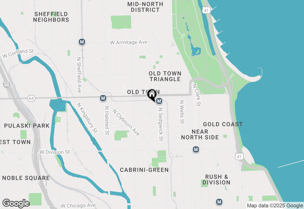 Map of 1520 N Hudson Avenue #2, Chicago, IL 60610