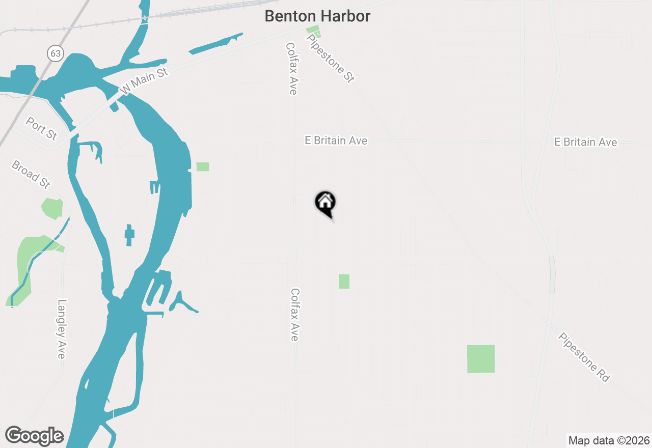 Map of 791 Mcallister Avenue, Benton Harbor, MI 49022