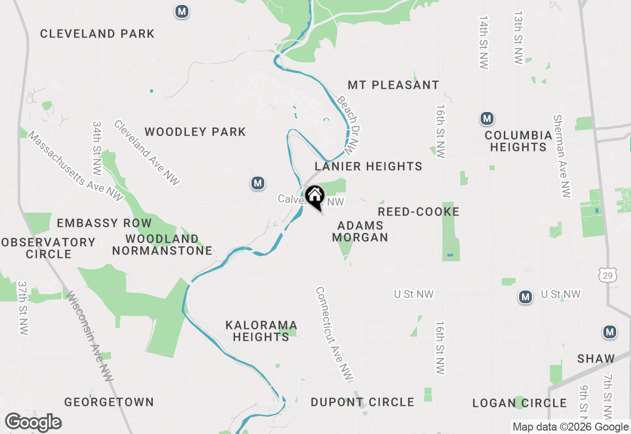 Map of 2456 20th Street Nw #308, Washington, DC 20009