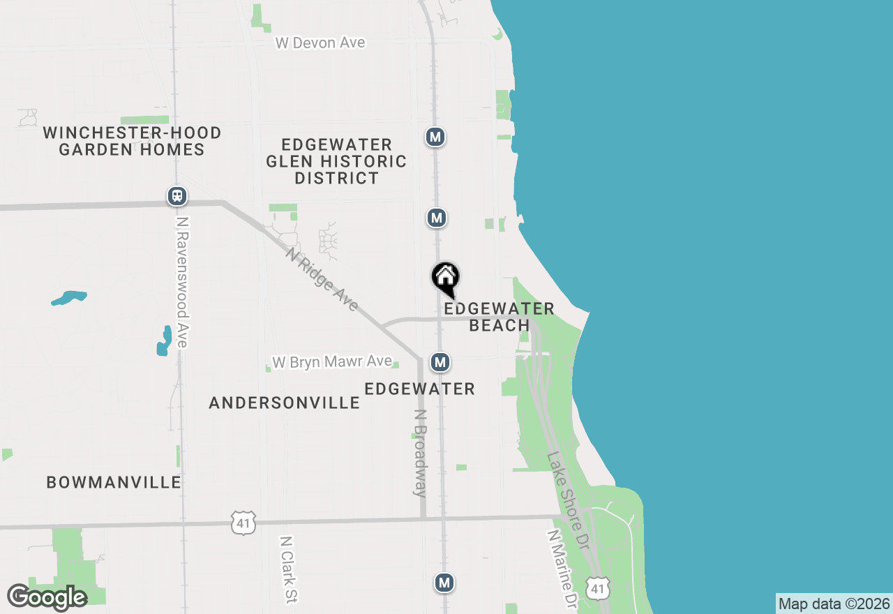 Map of 5718 N Winthrop Avenue #705, Chicago, IL 60660