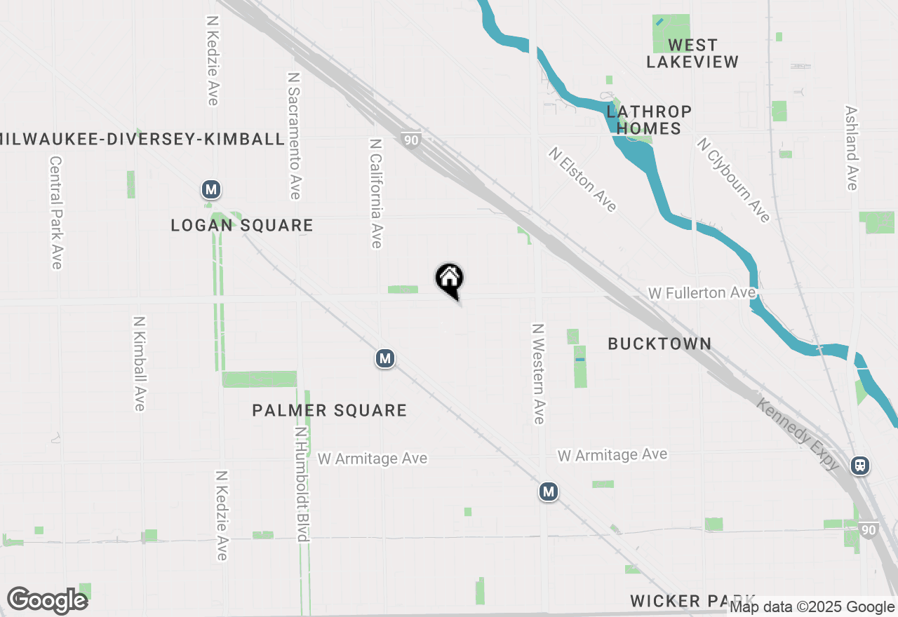 Map of 2342 N Rockwell Street, Chicago, IL 60647