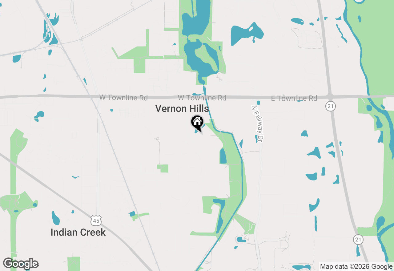 Map of 8 Greenvale Road Se, Vernon Hills, IL 60061