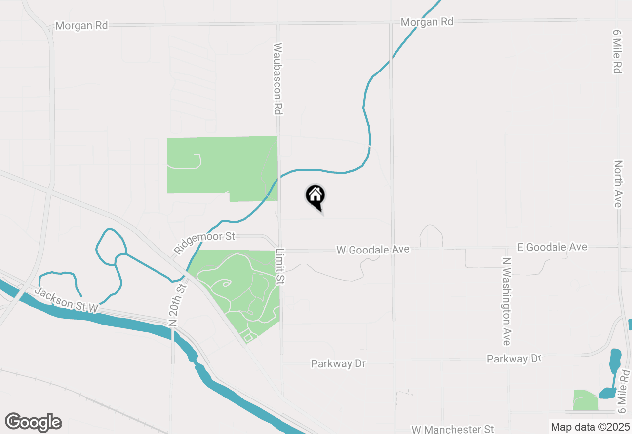 Map of 208 Fox Avenue, Battle Creek, MI 49037