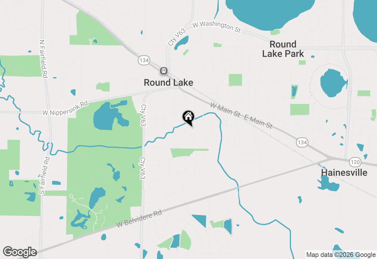 Map of 329 W Whispering Oaks Lane #329, Round Lake, IL 60073