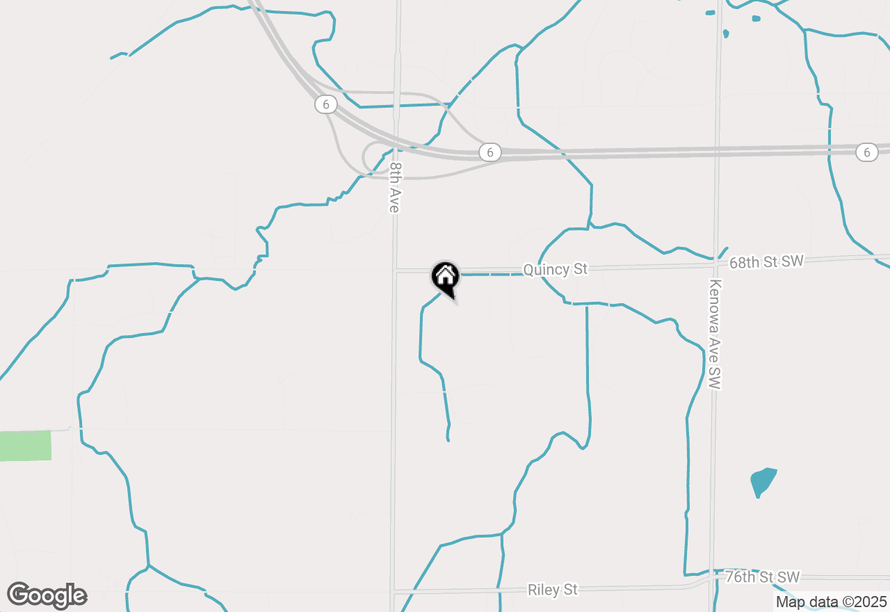 Map of 624 Quincy Street Sw, Grandville, MI 49418