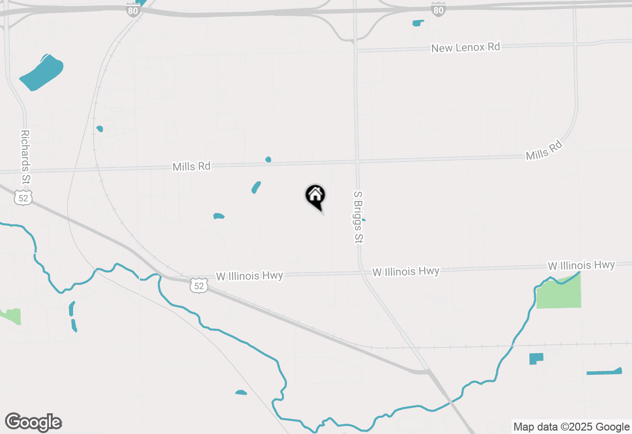 Map of 107 Monteith Avenue, Joliet, IL 60433