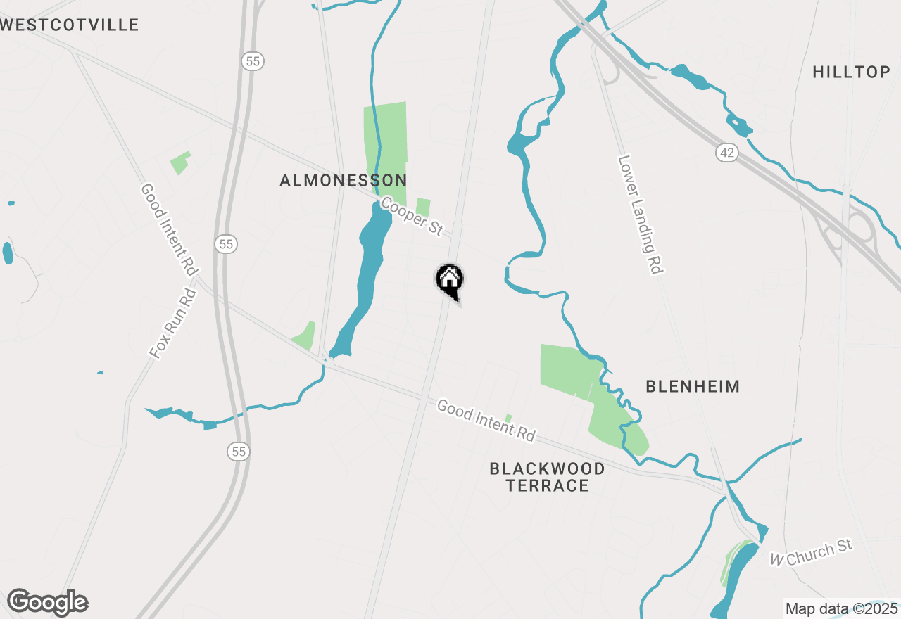 Map of 1445 Hurffville, Deptford, NJ 08096