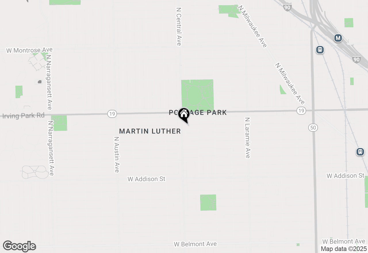 Map of 3907 N Central Avenue #2W, Chicago, IL 60634