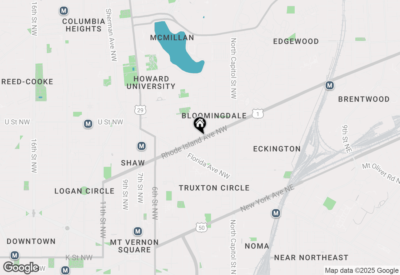 Map of 143 Rhode Island Avenue Nw #7, Washington, DC 20001