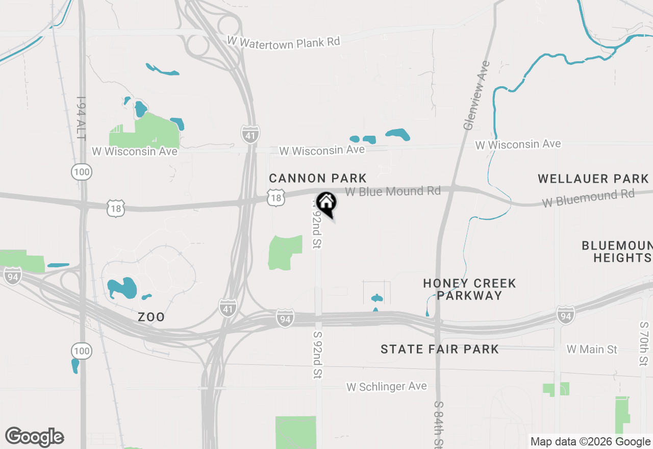 Map of 9131 W Mt Vernon Ave, Milwaukee, WI 53226