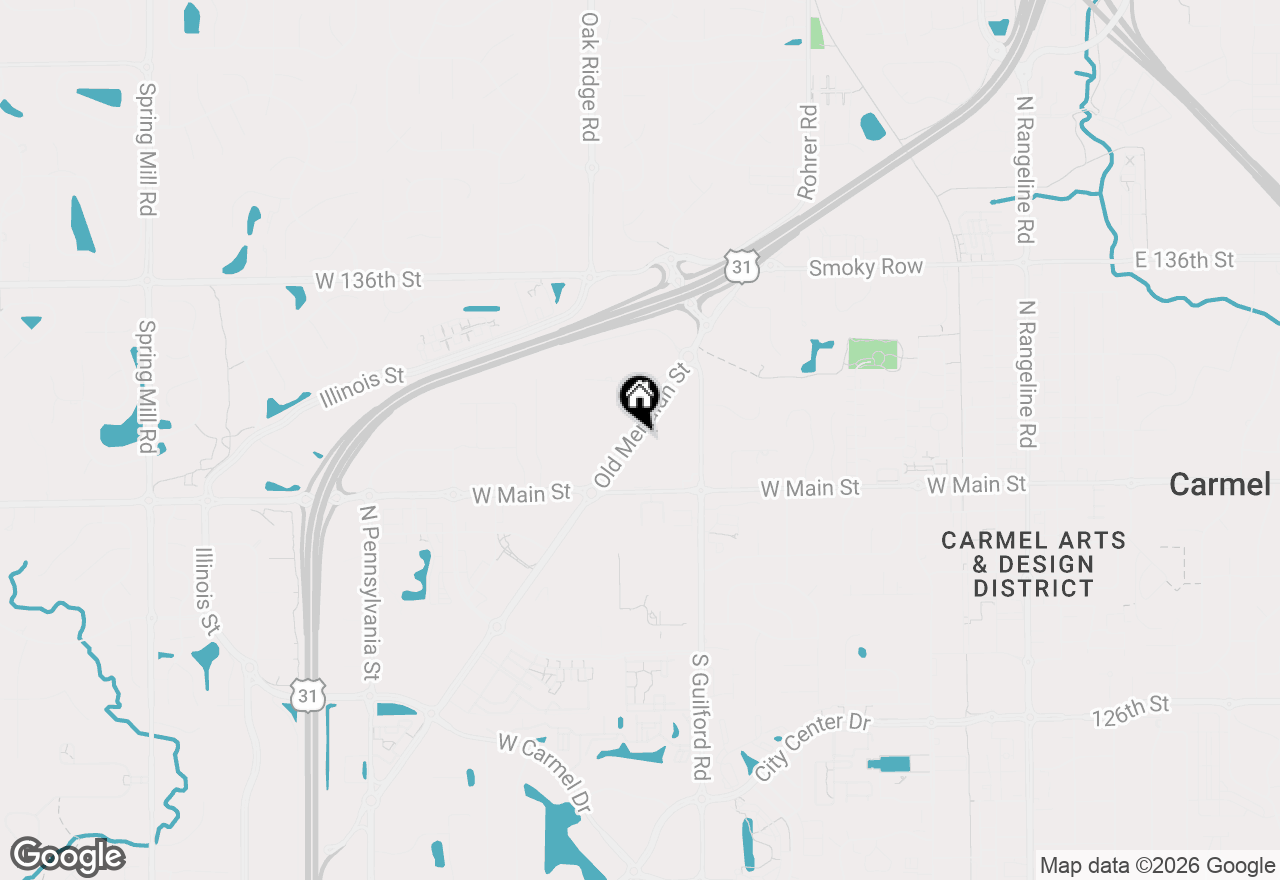 Map of 13111 Old Meridian Street #284, Carmel, IN 46032