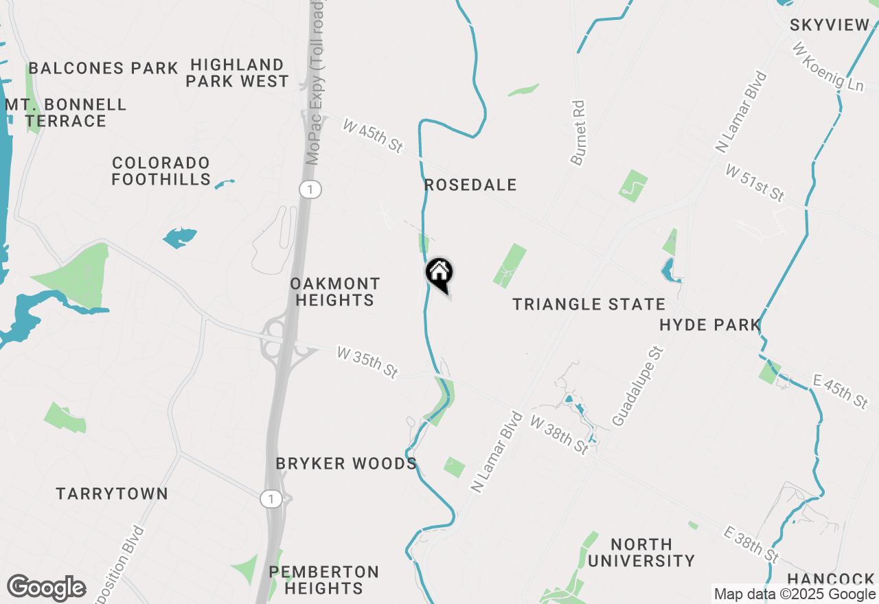 Map of 4000 Sinclair Ave, Austin, TX 78756