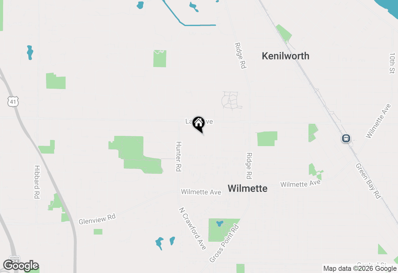 Map of 720 Ouilmette Lane, Wilmette, IL 60091