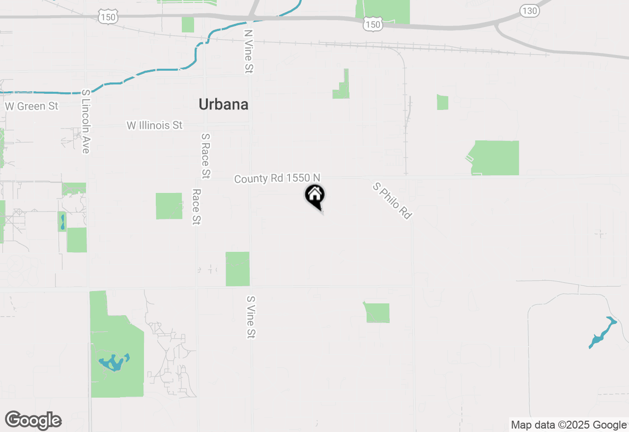 Map of 707 E Fairlawn Drive, Urbana, IL 61801