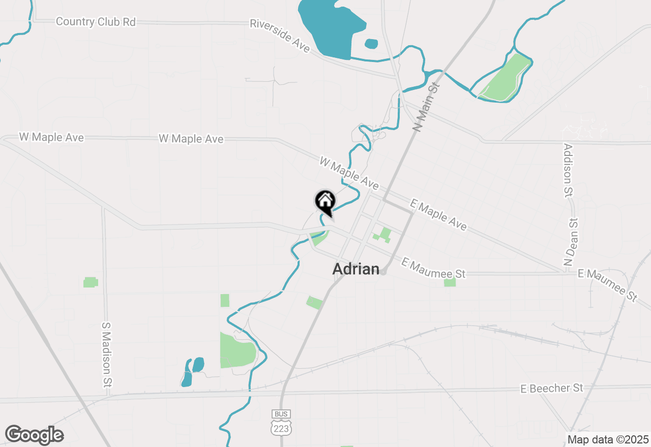 Map of 256 W Maumee, Adrian, MI 49221
