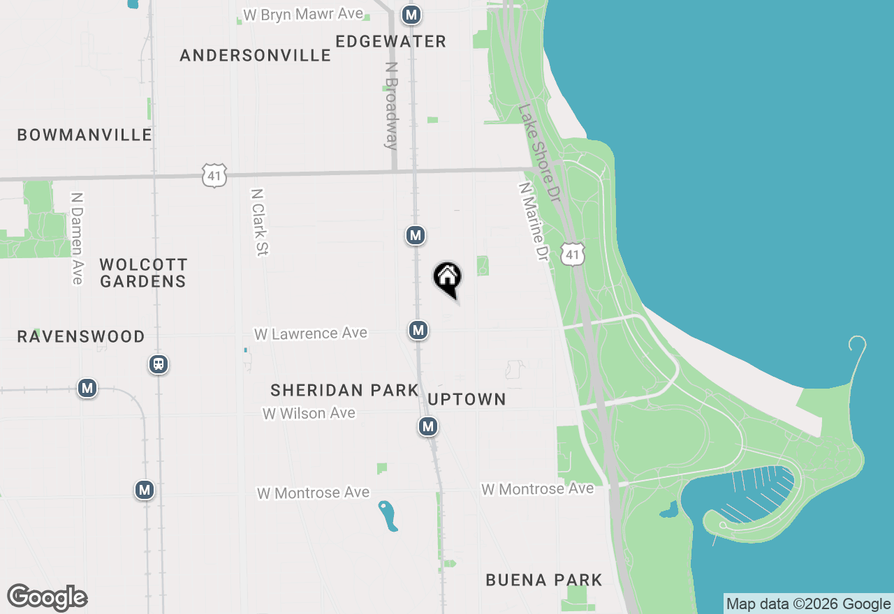 Map of 4834 N Kenmore Avenue #GN, Chicago, IL 60640