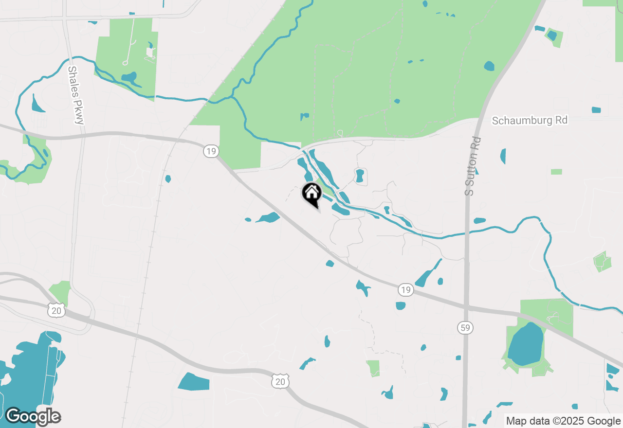 Map of 104 Cottonwood Drive, Streamwood, IL 60107