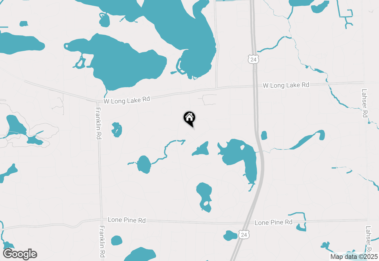 Map of 4309 Copper Cliff Court, Bloomfield Hills, MI 48302