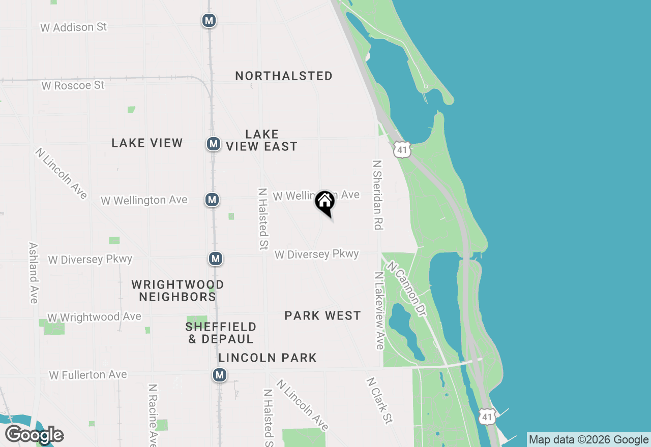 Map of 550 W Surf Street #002, Chicago, IL 60657