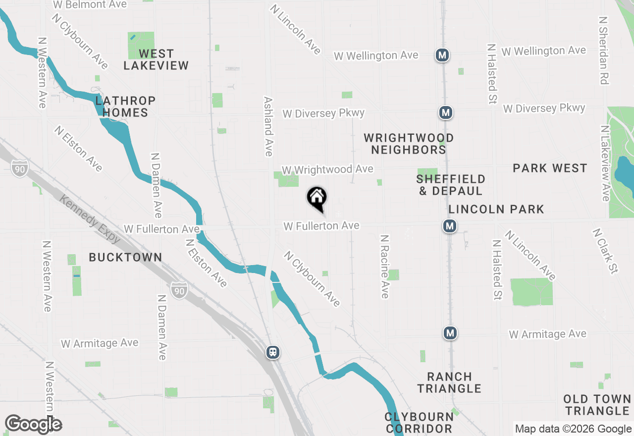 Map of 2415 N Janssen Avenue #D, Chicago, IL 60614