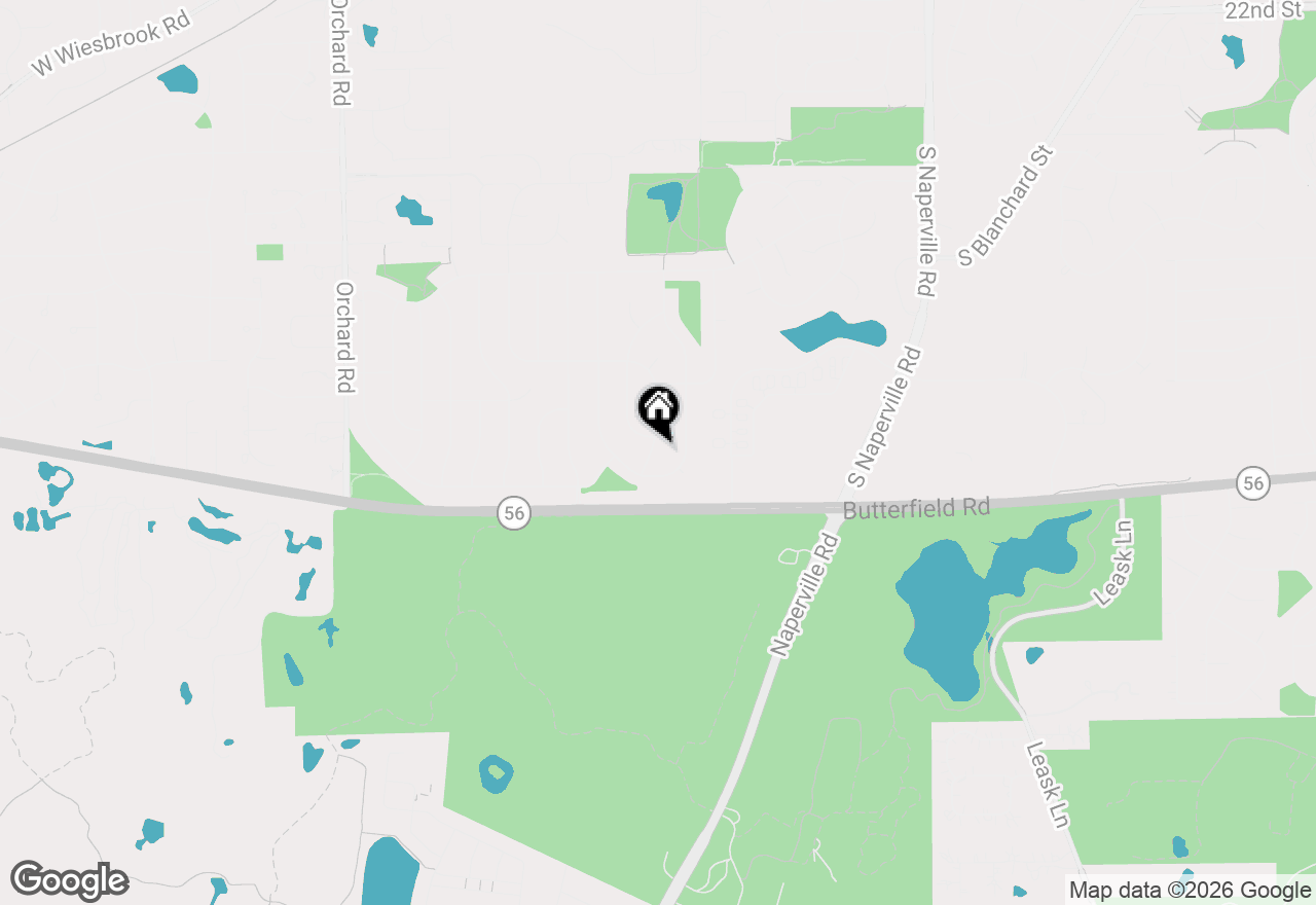 Map of 2053 Somerset Lane, Wheaton, IL 60189