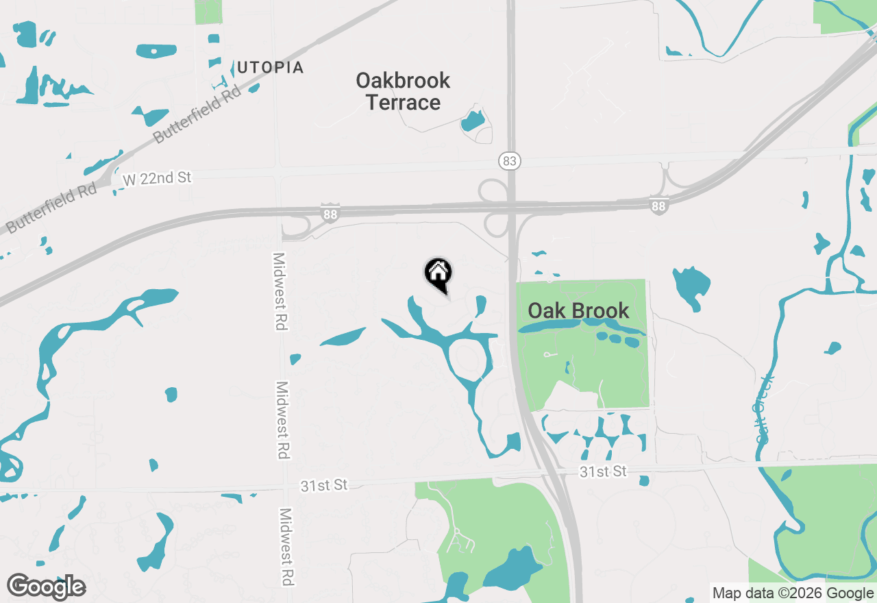 Map of 165 Briarwood North, Oak Brook, IL 60523