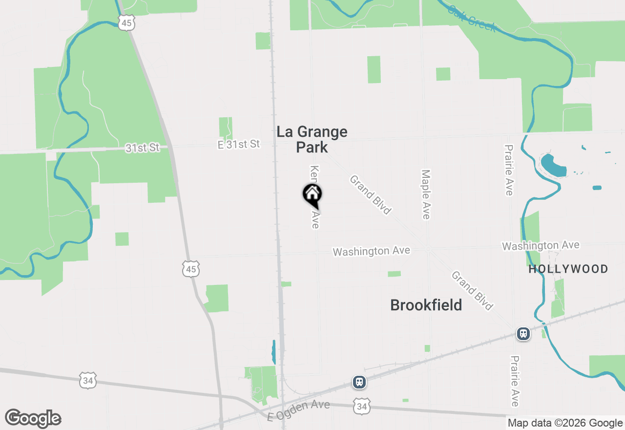 Map of 812 Kemman Avenue, La Grange Park, IL 60526
