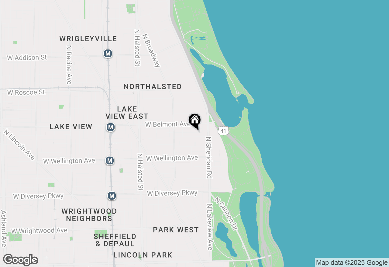 Map of 450 W Briar Place #7F, Chicago, IL 60657