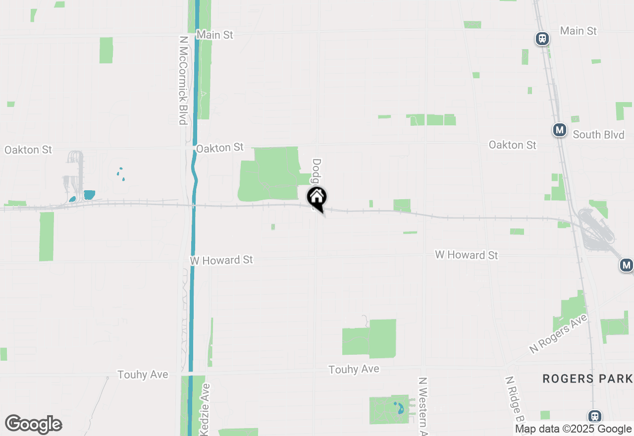 Map of 215 Dodge Avenue #C, Evanston, IL 60202