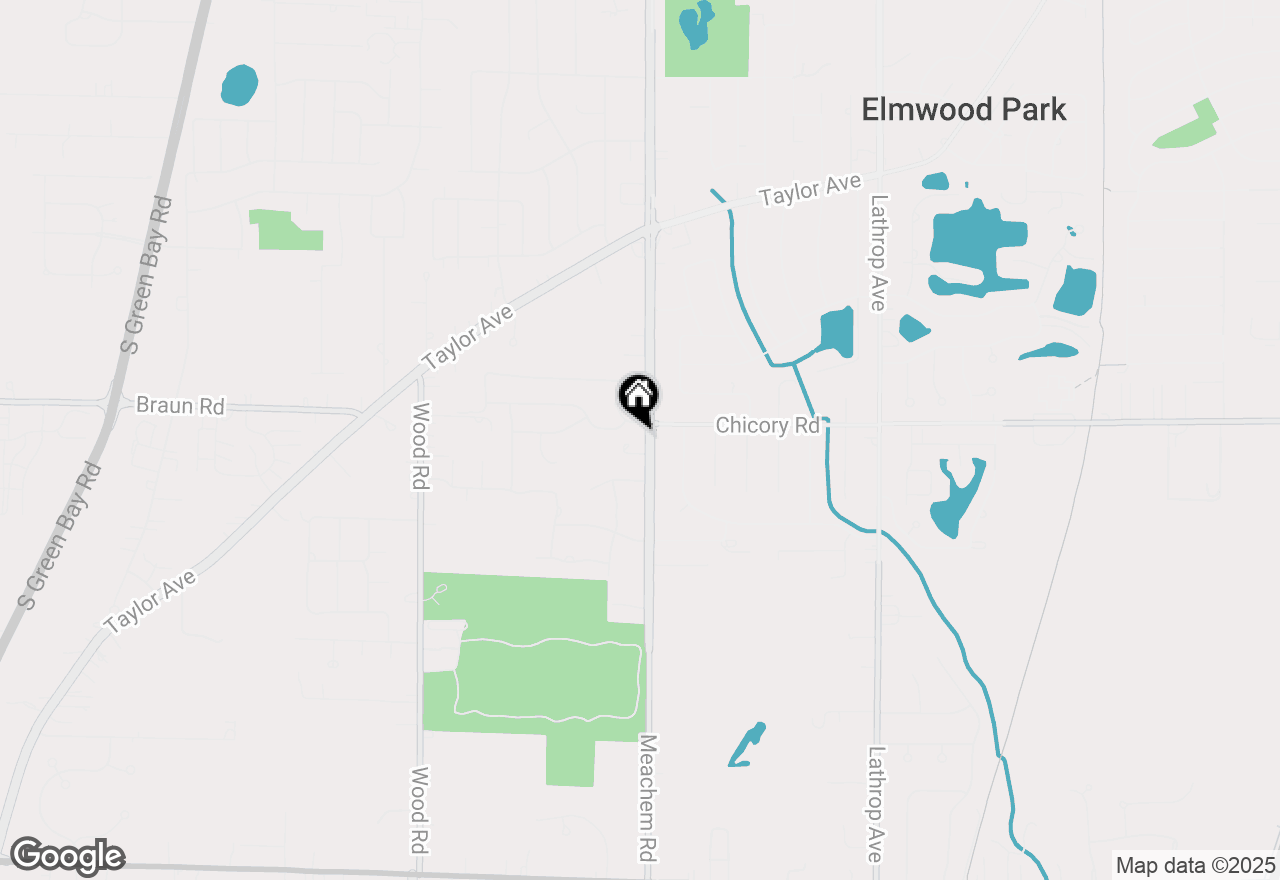 Map of 4218 Meachem Rd, Mount Pleasant, WI 53403