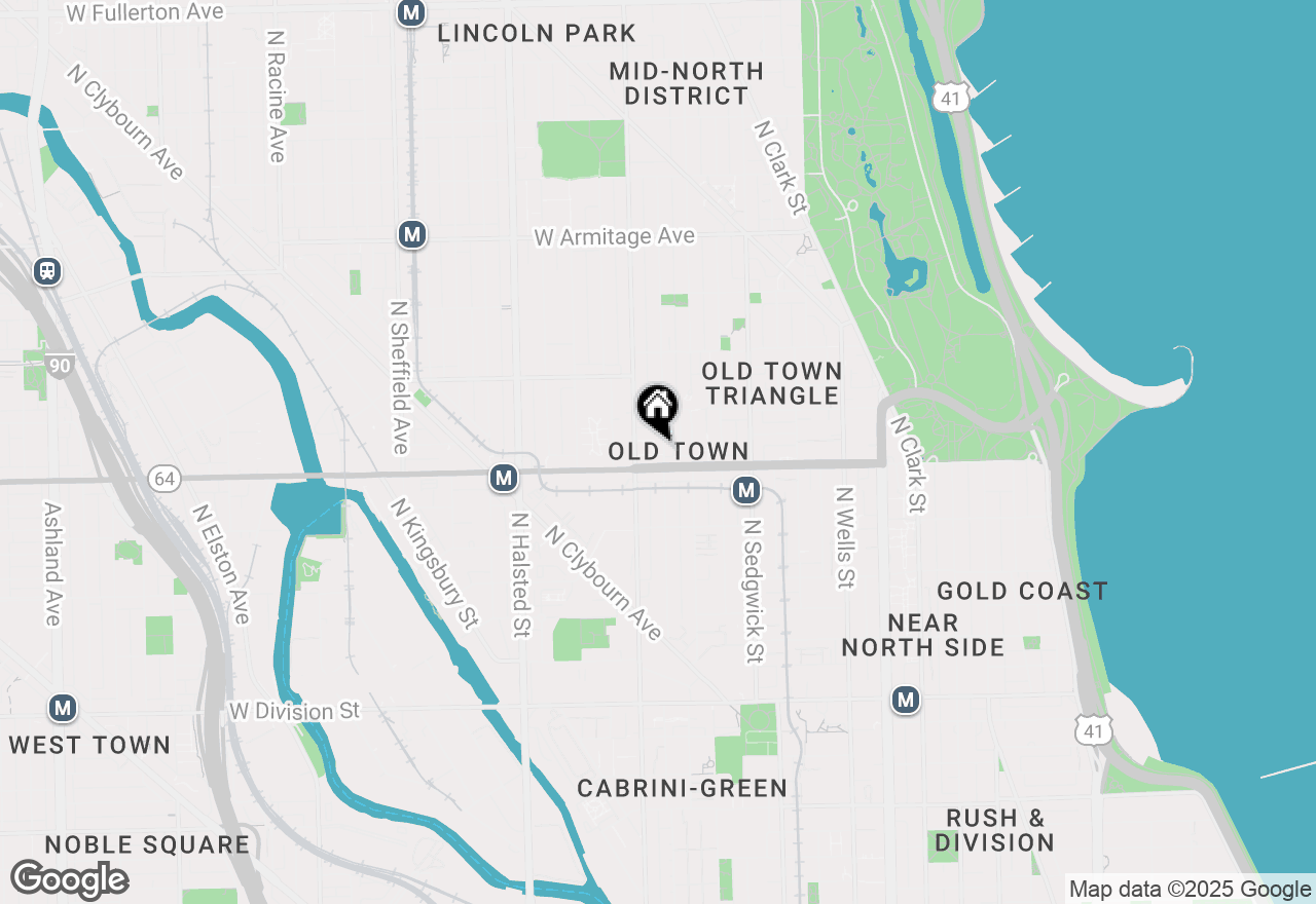 Map of 1618 N Mohawk Street, Chicago, IL 60614