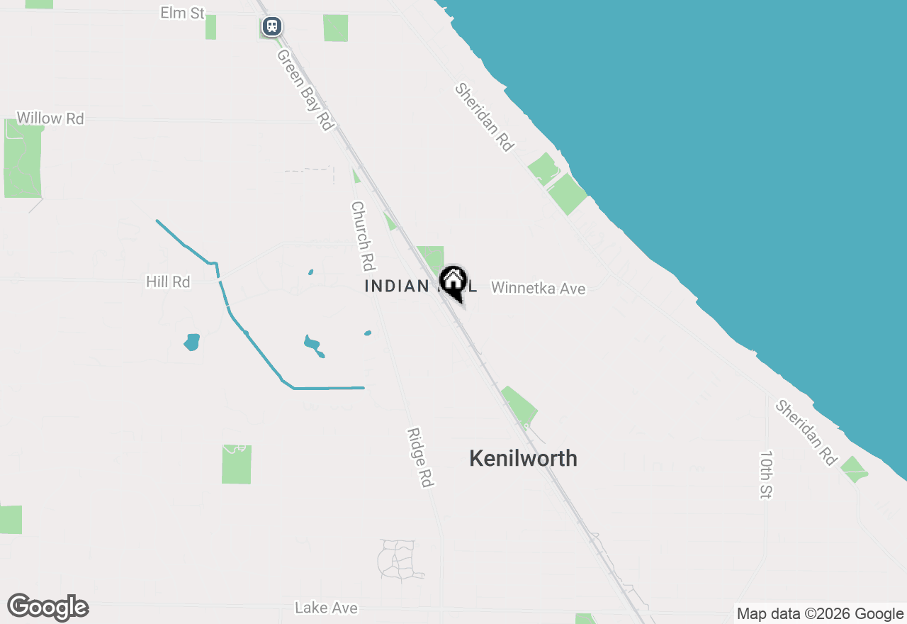 Map of 601 Green Bay Road #204, Wilmette, IL 60091